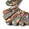 Synthetic Regalite/Imperial Jasper/Sea Sediment Jasper Beads Strands G-E377-09B-5