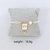 Bohemian Style Brass Rectangle Charm Bracelets FS-WG04134-05-1