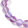8mm Round Synthetic Moonstone Beaded Stretch Bracelets Making BJEW-JB11394-5