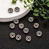 Brass Rhinestone Rondelle Space Beads RB-H035-22-5