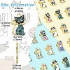 40Pcs 8 Colors Alloy Enamel Pendants ENAM-CJ0001-79-2