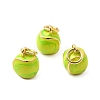 Brass Enamel Charms KK-A268-21G-1