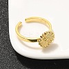 304 Stainless Steel Open Cuff Ring for Women RJEW-B109-01G-01-2