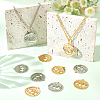 12Pcs 2 Colors 201 Stainless Steel Pendants STAS-DC0011-01-5