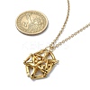 Ion Plating(IP) 304 Stainless Steel Braided Macrame Pouch Empty Stone Holder Necklace Making NJEW-JN04567-01-3
