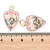 Printed Opaque Acrylic Pendants SACR-P036-01F-G-3
