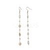 Handmade Natural Morganite Beaded Chains Earring & Necklaces Sets SJEW-JS01342-01-6