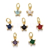 Brass Micro Pave Cubic Zirconia Pendants KK-P192-10-1