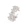 Brass Adjustable Cuff Rings for Women RJEW-H256-16P-4