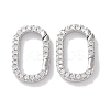 Rack Plated Brass Micro Pave Cubic Zirconia Clasps LS-KK-Z039-06C-P-1