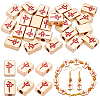 24Pcs 2 Styles Zinc Alloy Beads FIND-NB0006-63-1
