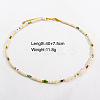 Handmade Natual Pearl & Natural Quartz & Shell Beaded Necklaces XL1709-2-1