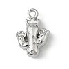 304 Stainless Steel Pendants STAS-F327-02A-P-1