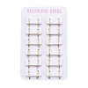 304 Stainless Steel Huggie Hoop Earrings EJEW-L252-042G-1-3