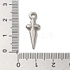 Non-Tarnish 304 Stainless Steel Pendants STAS-R223-05A-3