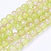 Spray Painted Crackle Glass Beads Strands X-CCG-Q002-6mm-05-2