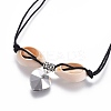 Chinese Waxed Cotton Cord Pendant Necklaces NJEW-JN02304-02-3