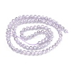 Electroplate Glass Beads Strands EGLA-B013-01A-PL01-2