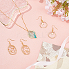 Brass Pendants KK-CA0001-19-NR-4
