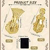 2Pcs 2 Styles Alloy Hand Shaped Bookmark Clip AJEW-CP0006-93-2