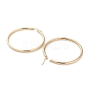 Ring 304 Stainless Steel Hoop Earrings for Women Men EJEW-B049-01H-G-2