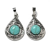 Synthetic Turquoise Pendants G-Q158-05P-23-1