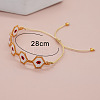 Handmade Glass Seed Bead Braided Bead Bracelets YX9052-1-3