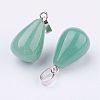 Natural Green Aventurine Pendants G-K187-04G-2