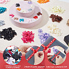 GOMAKERER 288pcs 12 colors Handmade Polyester Ornament Accessories AJEW-GO0001-34-5