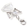 Angel Glass Pendant Decorations HJEW-JM02783-4