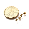 Ion Plating(IP) 304 Stainless Steel Carrot Stud Earrings EJEW-A118-20G-02-5