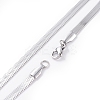 304 Stainless Steel Snake Chains Necklaces NJEW-O058-29P-1