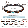 9Pcs 9 Styles Velvet & Imitation Leather Hat Belt FIND-GA0003-20-2