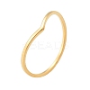 304 Stainless Steel V-shaped Plain Band Rings LS-RJEW-I110-02G-4