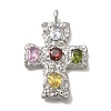 304 Stainless Steel Colorful Rhinestone Pendants STAS-C105-11P-1