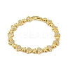 Brass Micro Pave Clear Cubic Zirconia Link Chain Bracelets for Women BJEW-P366-01A-G-2