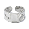 304 Stainless Steel Cuff Rings RJEW-M019-39P-2
