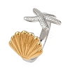 Adjustable 304 Stainless Steel Cuff Rings for Women RJEW-B135-01GP-06-2