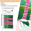 12 Skeins 6-Ply Polycotton(Polyester Cotton) Embroidery Floss DIY-CY0002-94A-2
