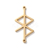 304 Stainless Steel Amulet Rune Love Peace Connector Charms LS-STAS-S149-09G-1