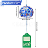 Japanese Glass Polka Dot Half Round Wind Chimes HJEW-WH0069-22A-2