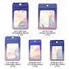 60Pcs 5 Styles Rectangle Glitter Holographic PVC Resealable Packaging Bags ABAG-FS0001-14A-4