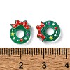 Green Christmas Series Resin Cabochons CRES-Q006-02H-3
