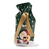 Christmas Santa Claus Plastic Packing Pouches Drawstring Bags ABAG-Q053-03E-3
