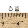 925 Sterling Silver Micro Pave Clear Cubic Zirconia Spacer Beads STER-U006-16P-3
