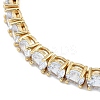 Rack Plating Brass Micro Pave Cubic Zirconia Chain Bracelets BJEW-P341-06A-G-2