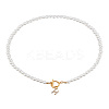 1Pc Brass Clear Cubic Zirconia Letter Pendant Necklaces NJEW-LP0001-32H-1