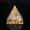 Orgonite Pyramid Resin Display Decorations X-G-PW0005-05P-1