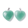 Natural Green Aventurine Pendants X-G-G956-B37-FF-2