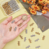 80Pcs 2 Colors Tibetan Style Alloy Chandelier Component Links FIND-PH0018-72-3